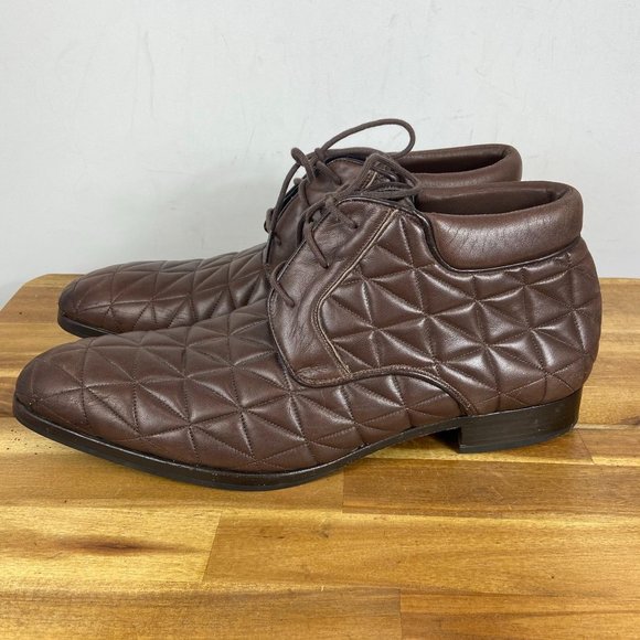 Mezlan Quilted Men\'s Chukka Boot Brown Men\'s 9.5 main image 6